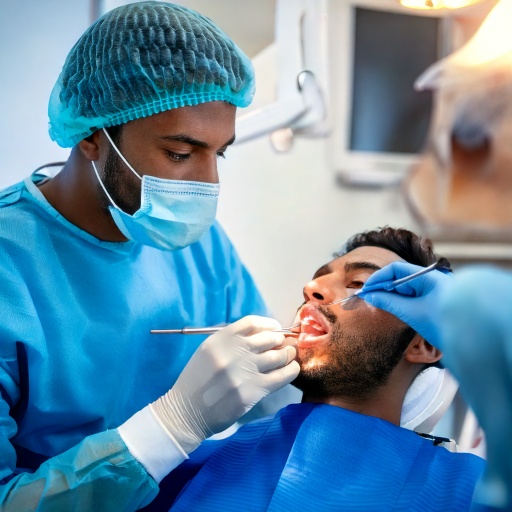 Firefly Endodontist image of a patient being helped by a surgeon 87943
